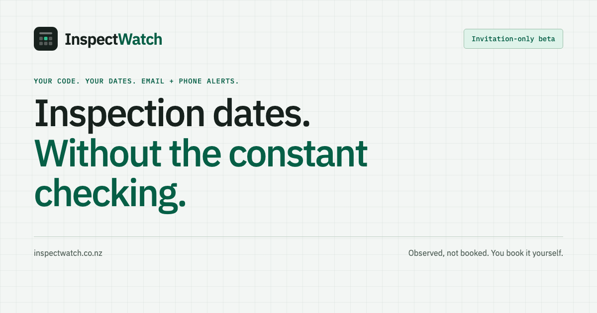 InspectWatch | Building Inspection Alerts